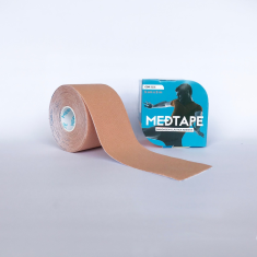 Bandagem Elástica Fita de Kinésio Bege 5cm x 5m 3 unidades - Medtape